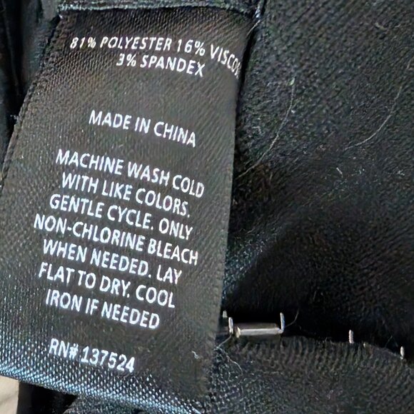 Express The Editor Pants Black Low Rise Y2K Career Trousers Size 8 - Picture 7 of 7